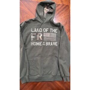 Buck Wear Camo Mens Large Green Camo Hoodie Heavy Sweatshirt Sweater‎ Medium